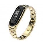 Stainless Steel Mi Band 3/4 Gold